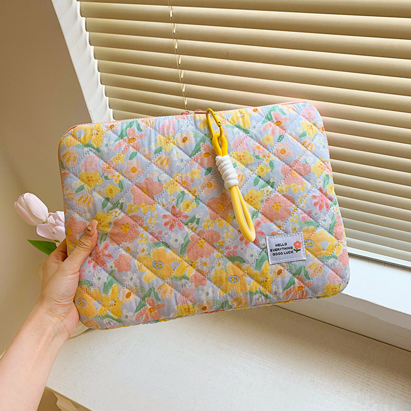 Women's Liner Fresh Flower Inch Good-looking Storage Bags