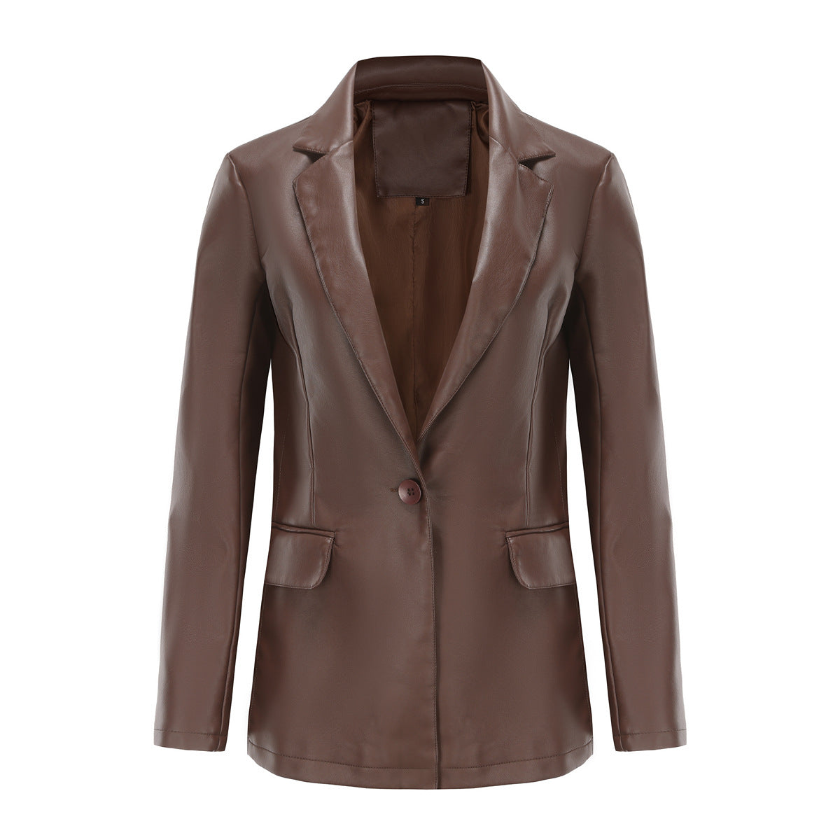 Women's Single Button Commute Leisure Solid Color Blazers