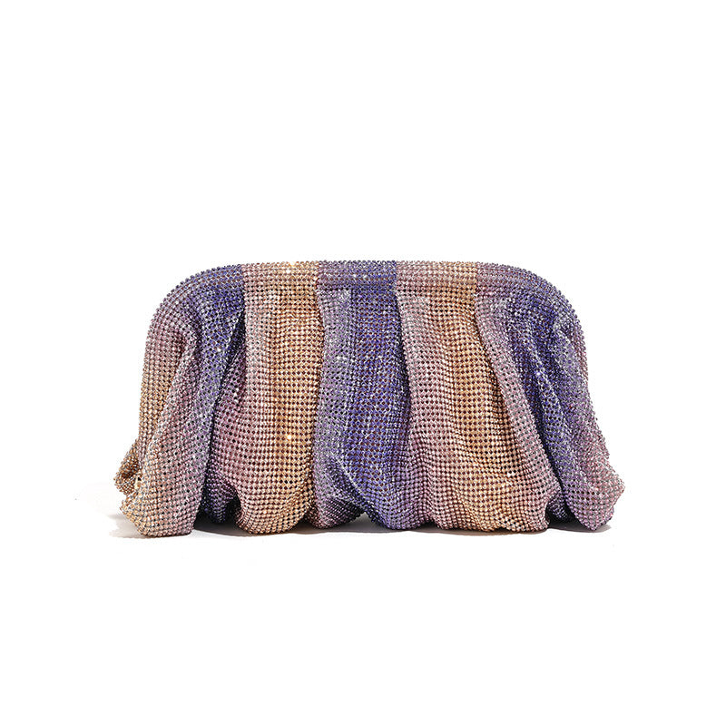 Women's Dinner Fashion Chain Acrylic Full Diamond Evening Bags