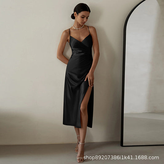 Women's Tight Slip Slim Fit Summer Slit Dress