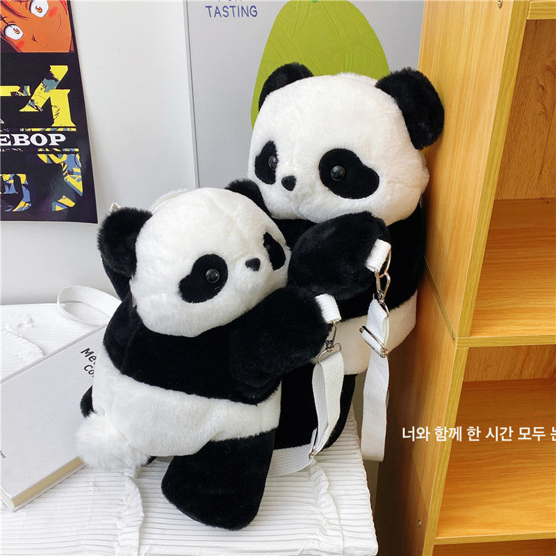 Fashion Panda Indie Sweet Cute Cartoon Plush Toy Backpacks