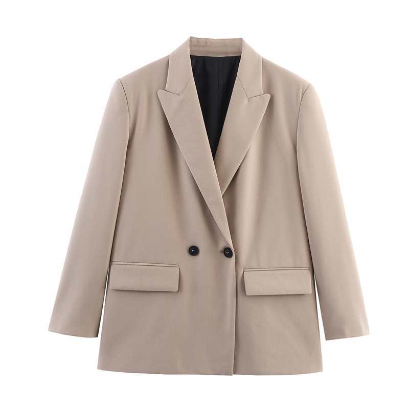 Women's Elegant Autumn Temperament Double Breasted Fashion Blazers