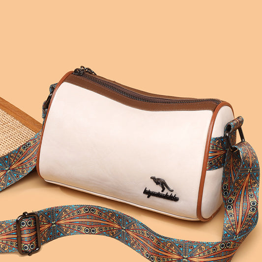 Women's Trendy Autumn Hot Texture Pillow Boston Shoulder Bags
