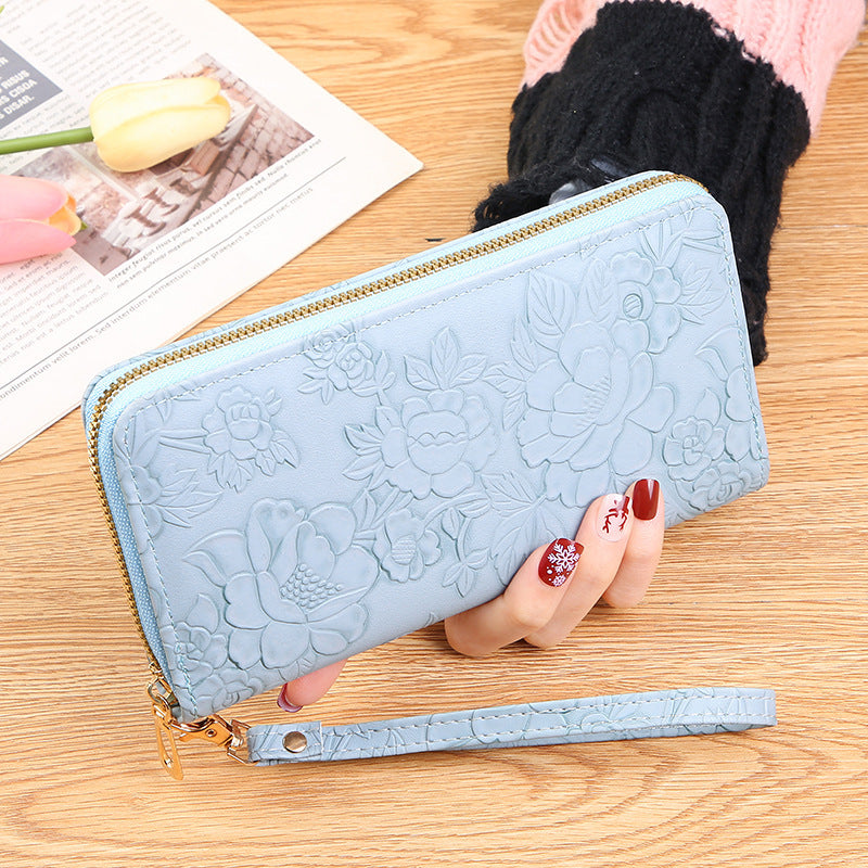 Women's Long Korean Fashion Hand-held Zipper Ladies Wallets