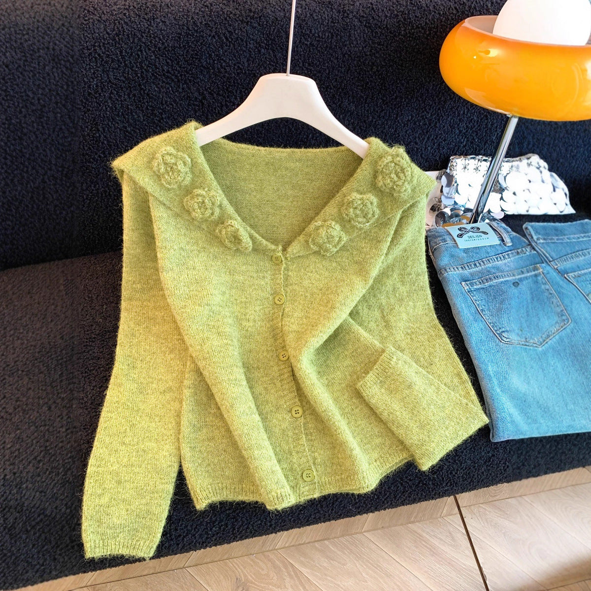 Women's Three-dimensional Flower Soft Glutinous High-grade Idle Sweaters