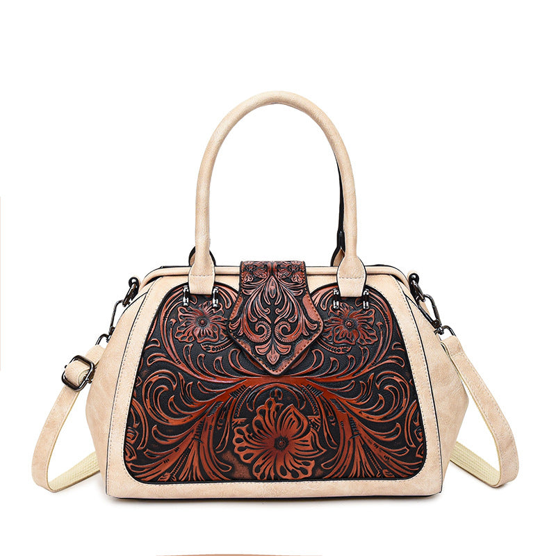 Trendy Women's Retro Simple Large Capacity Handbags