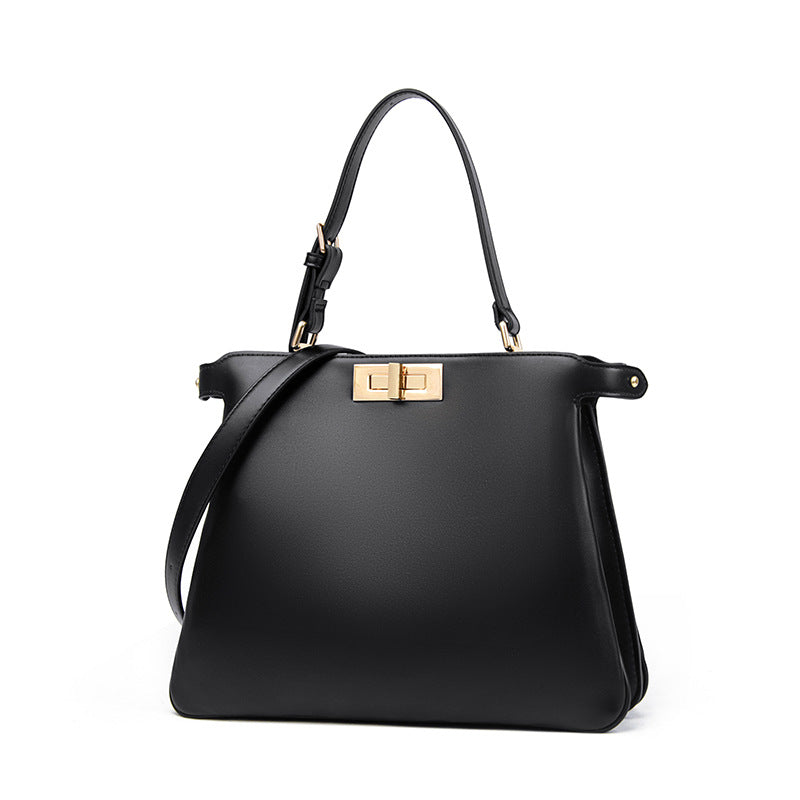 Women's Fashion Minimalist High-grade Soft Leather Temperament Handbags