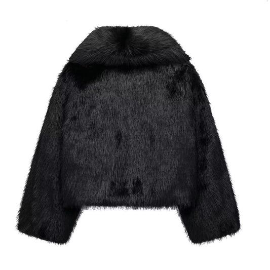 Women's Stylish Beautiful Artificial Fur Effect Coats