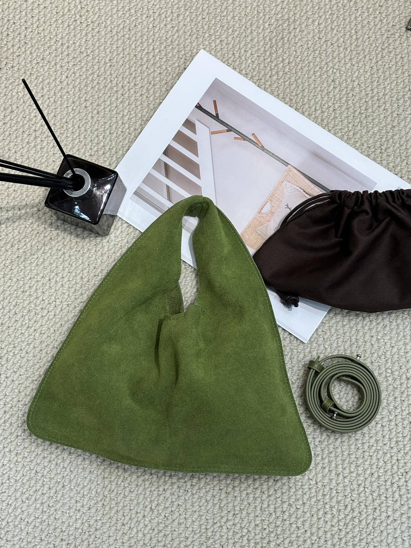 Women's Cowhide Triangle Genuine Leather Large Capacity Bags