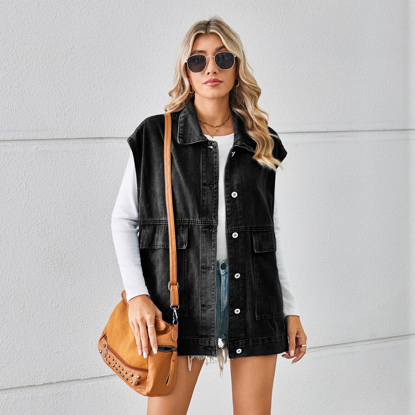 Women's Summer Denim Waistcoat Fashion Sleeveless For Vests