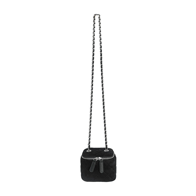 Women's Rhombus Suede High Sense Classic Style Crossbody Bags