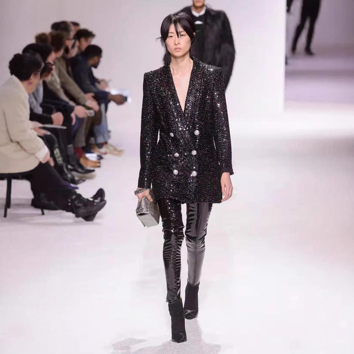 Women's New Graceful Fashion Temperament Sequined Blazers