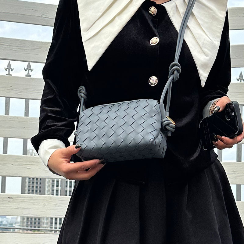 Women's Genuine Leather Woven Cowhide Design Bags