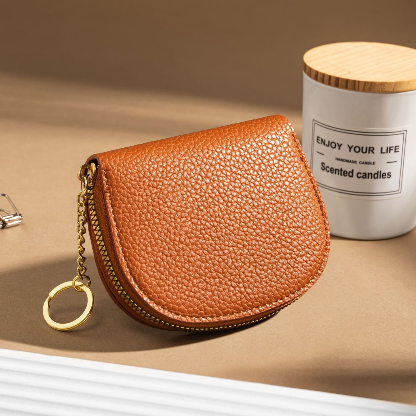 Semicircle Expanding Female Multiple Slots Large Capacity Sleeve Card Holder