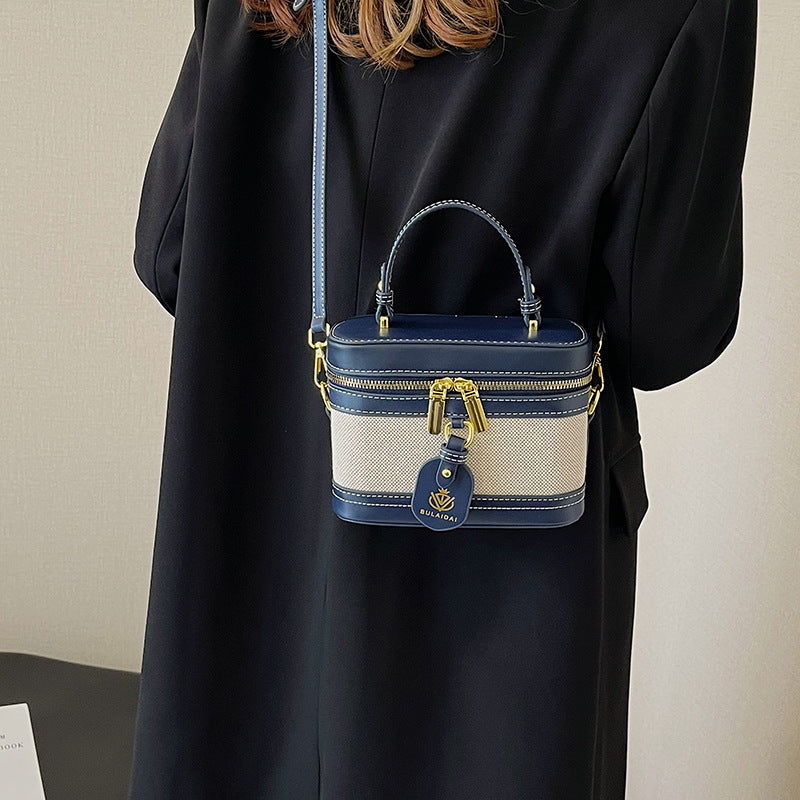 Women's Classic Style Portable Box Pouch Retro Color Handbags