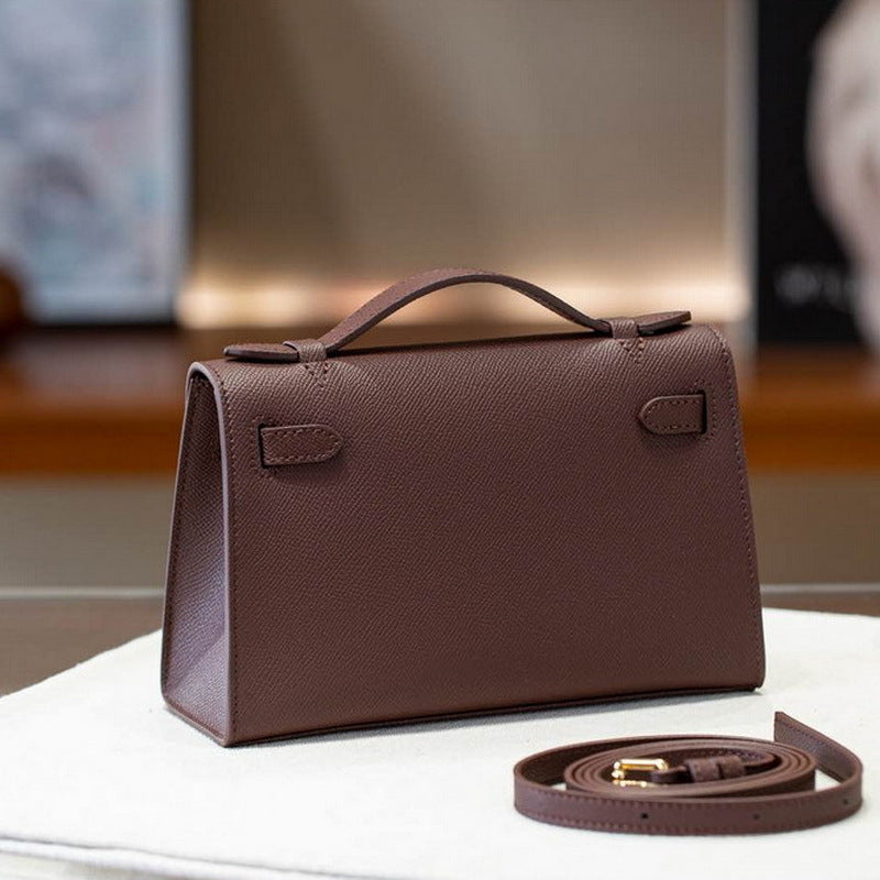 Women's Palm Print Cowhide Mini Generation Kelly Fashion Bags