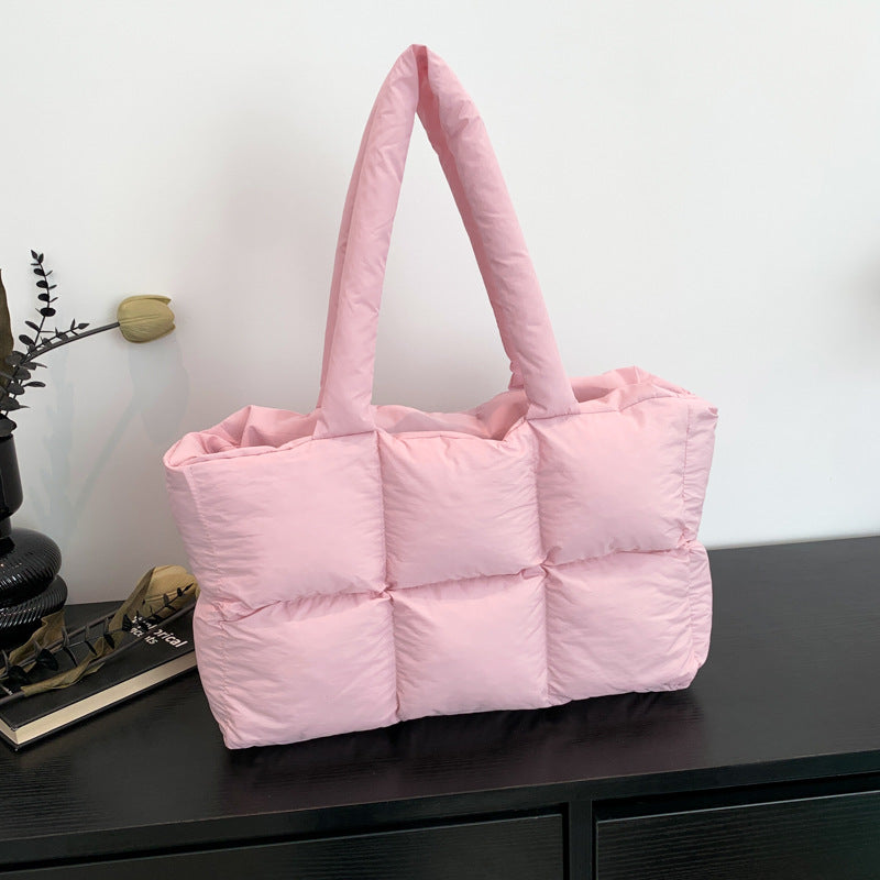 Women's Underarm Down Cotton Coat Large Capacity Shoulder Bags