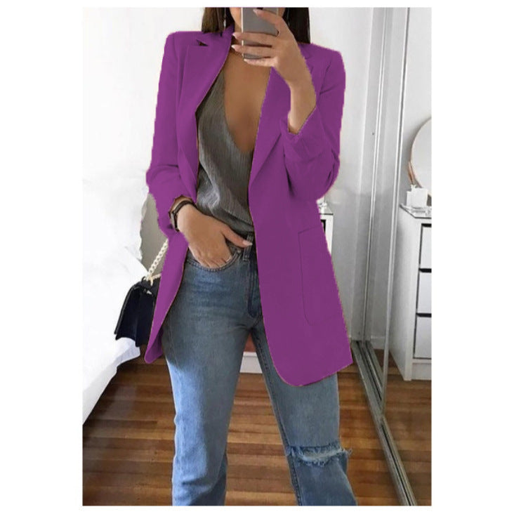 Comfortable Women's Fashion Polo Collar Graceful Cardigans