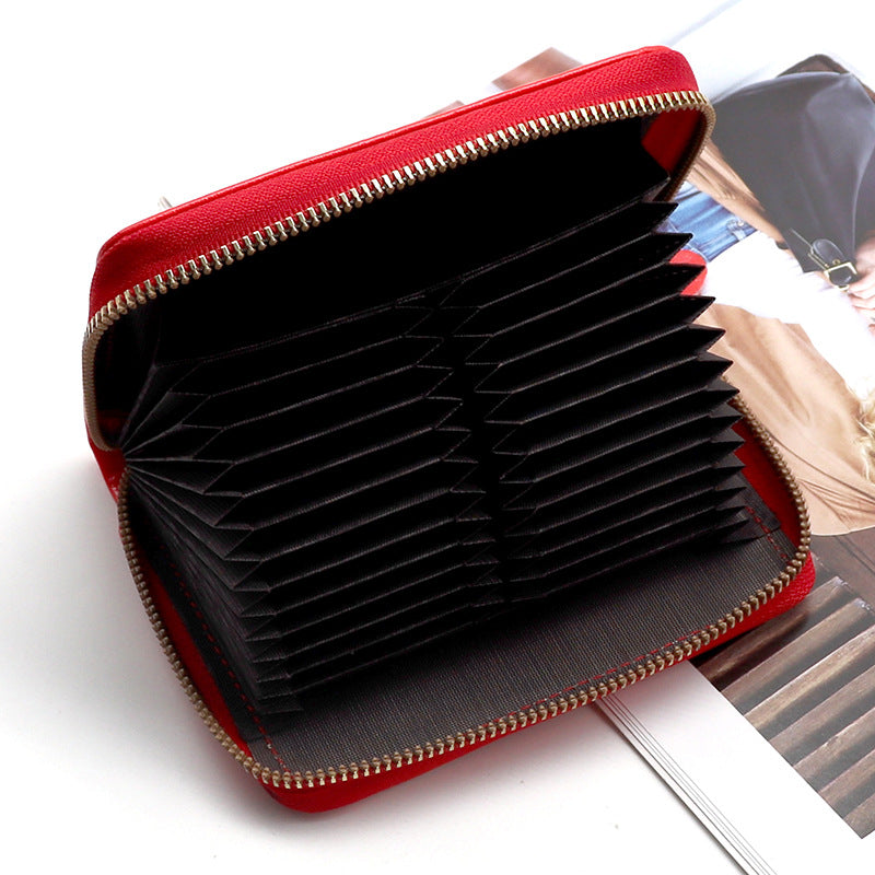 Vintage Organ Large Capacity Multifunctional Female Card Holder