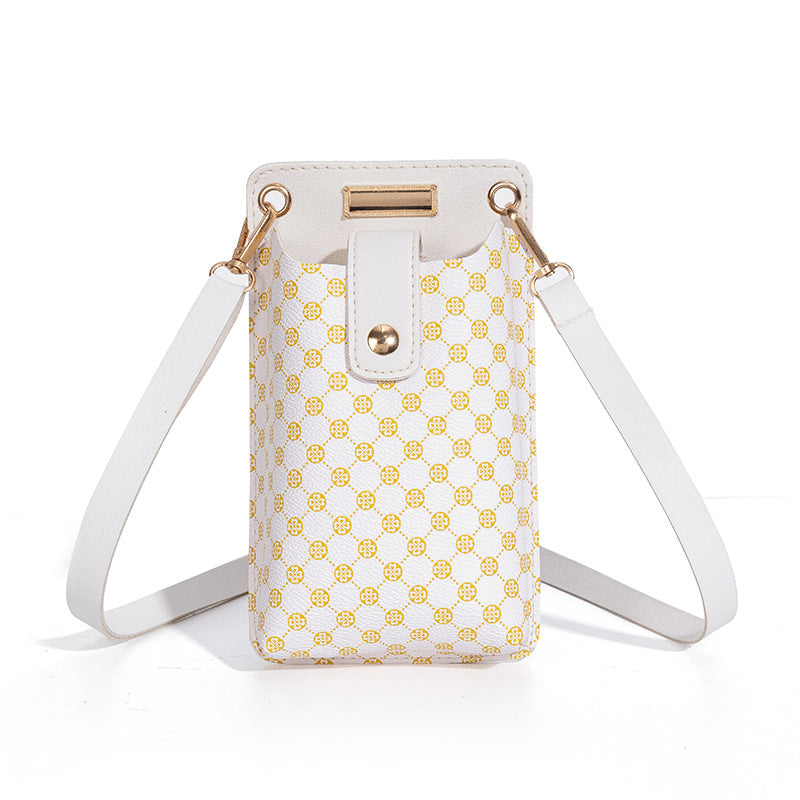 Women's Vertical Mobile Korean Packet Printed Crossbody Bags