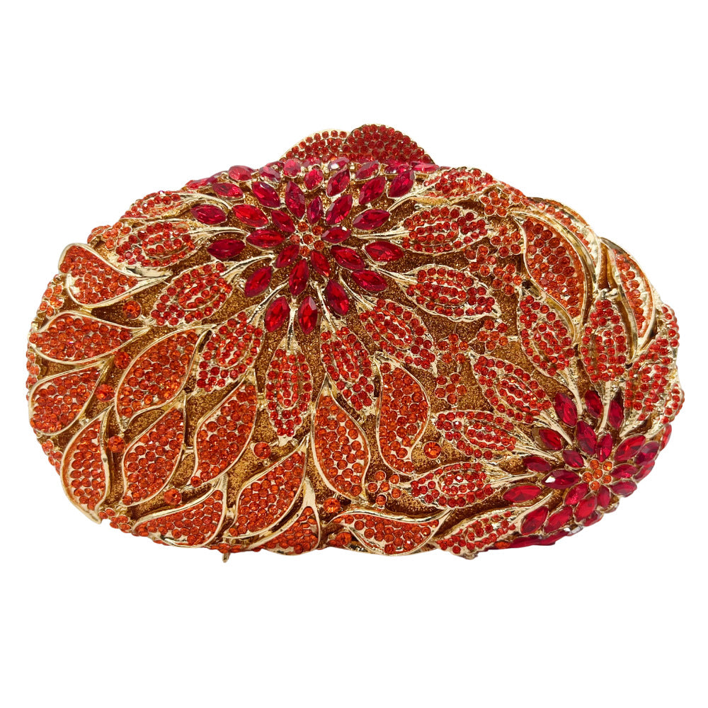 Women's Diamond Banquet Clutch Hollow Metal Hard Evening Bags