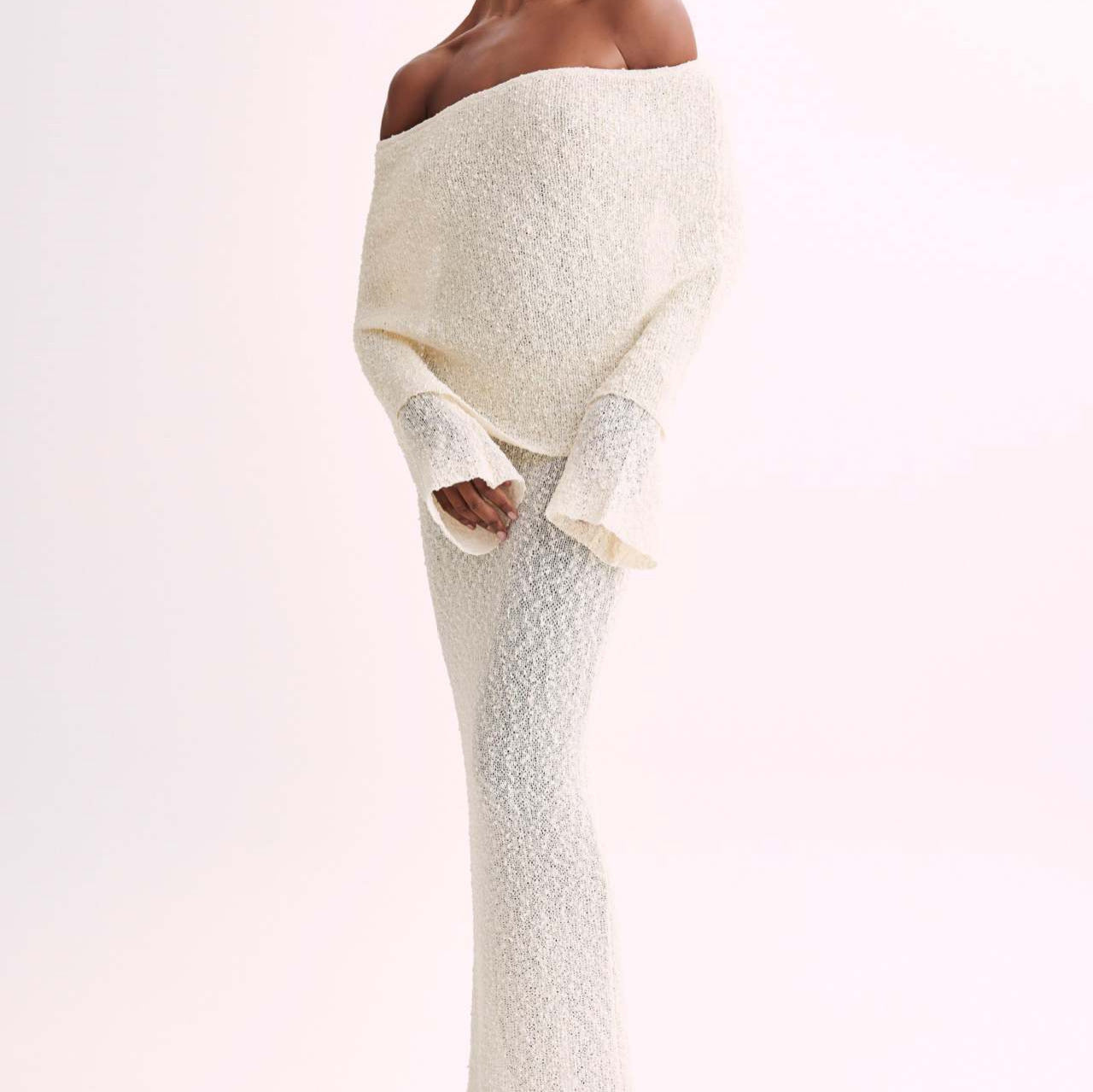 Beach Vacation Cover-up Slimming Flared Sleeves Dresses