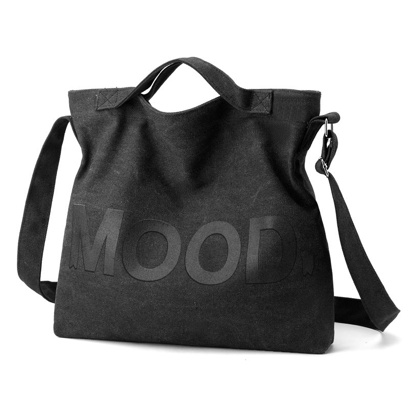 Men's Retro Canvas Female Niche One Large Men's Shoulder Bags