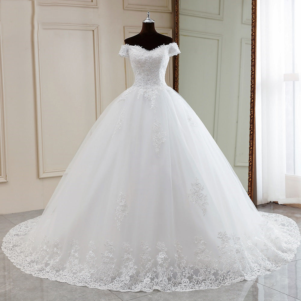 Attractive Glamorous Dress Elegant Small Bottoming Wedding Dresses