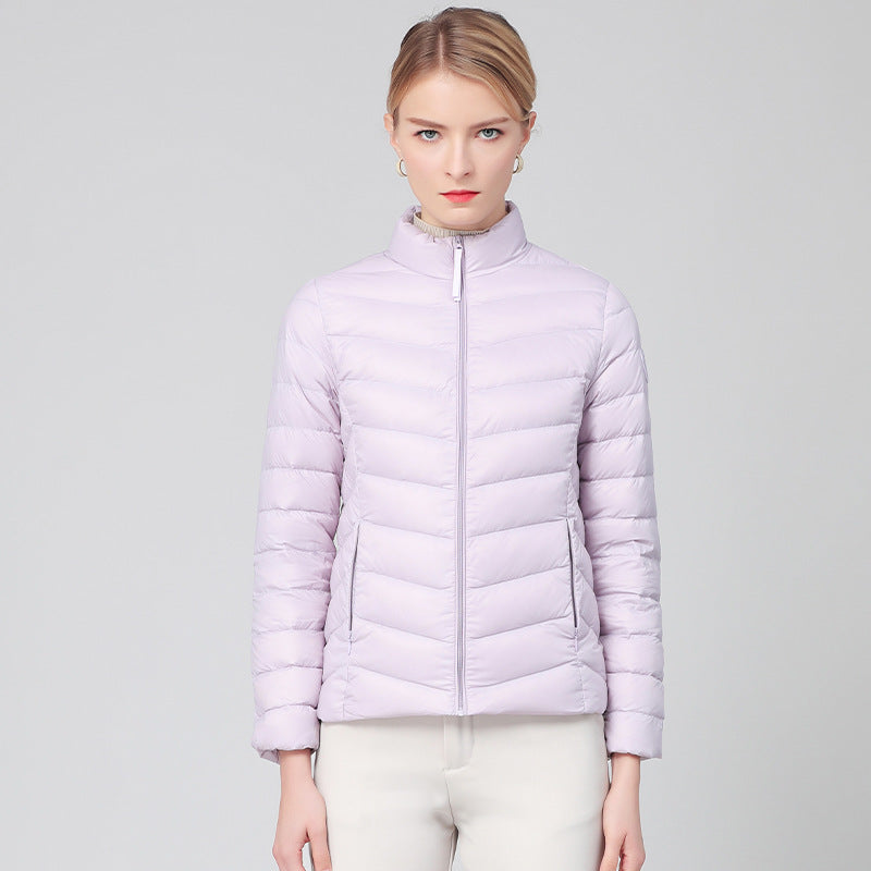 Women's Down Lightweight Slim Fit White Duck Jackets