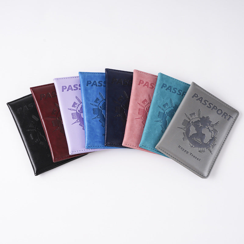 Fun Earth Embossing Lightweight Passport Cover Position Card Holder