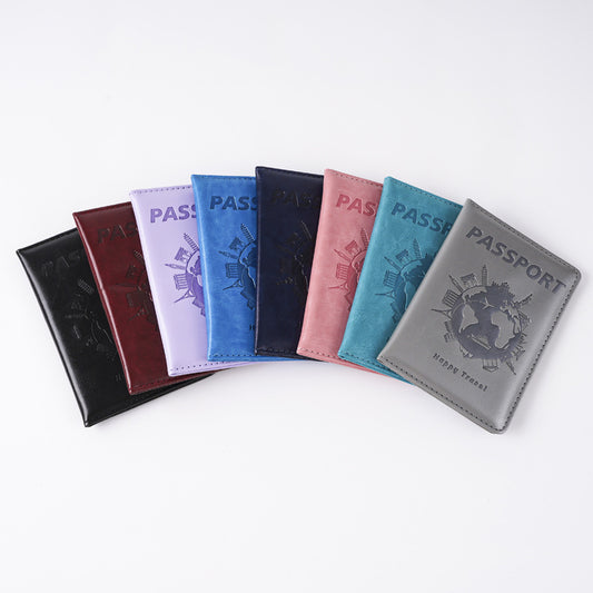 Fun Earth Embossing Lightweight Passport Cover Position Card Holder