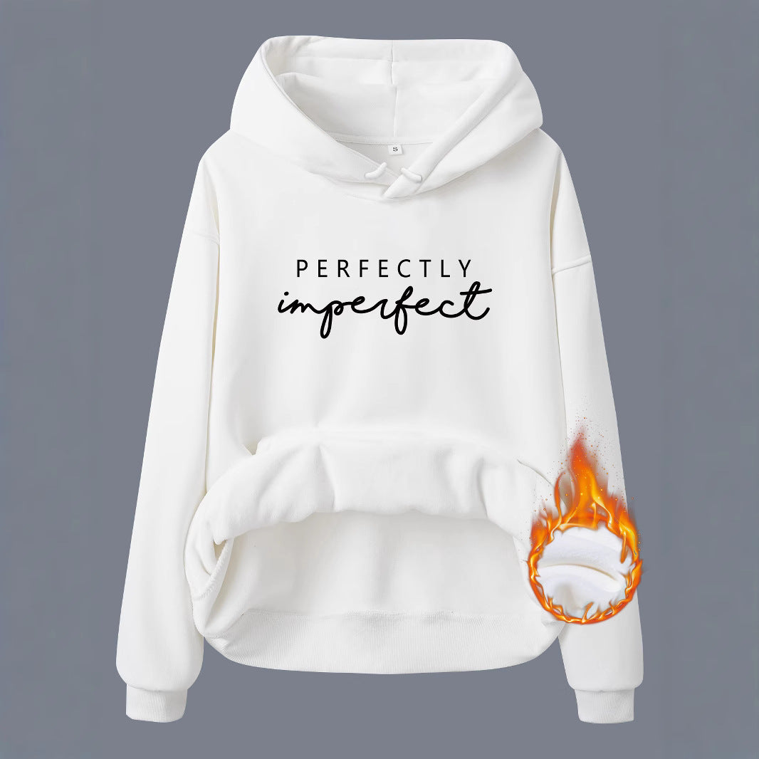 Women's European Kangaroo Pocket Hooded Long Sleeve Fleece Women's Sweater, Sweater