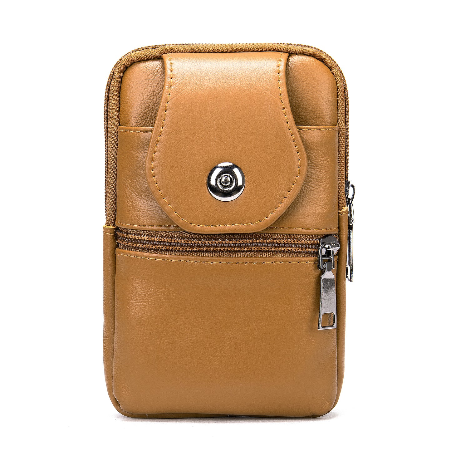 Men's Durable Innovative Cell Leather Cowhide Men's Waist Packs