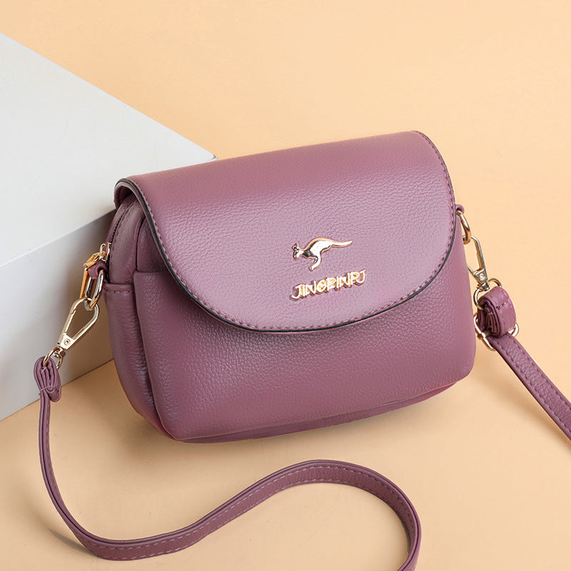 Women's Western Style Soft Leather Versatile Fashion Crossbody Bags