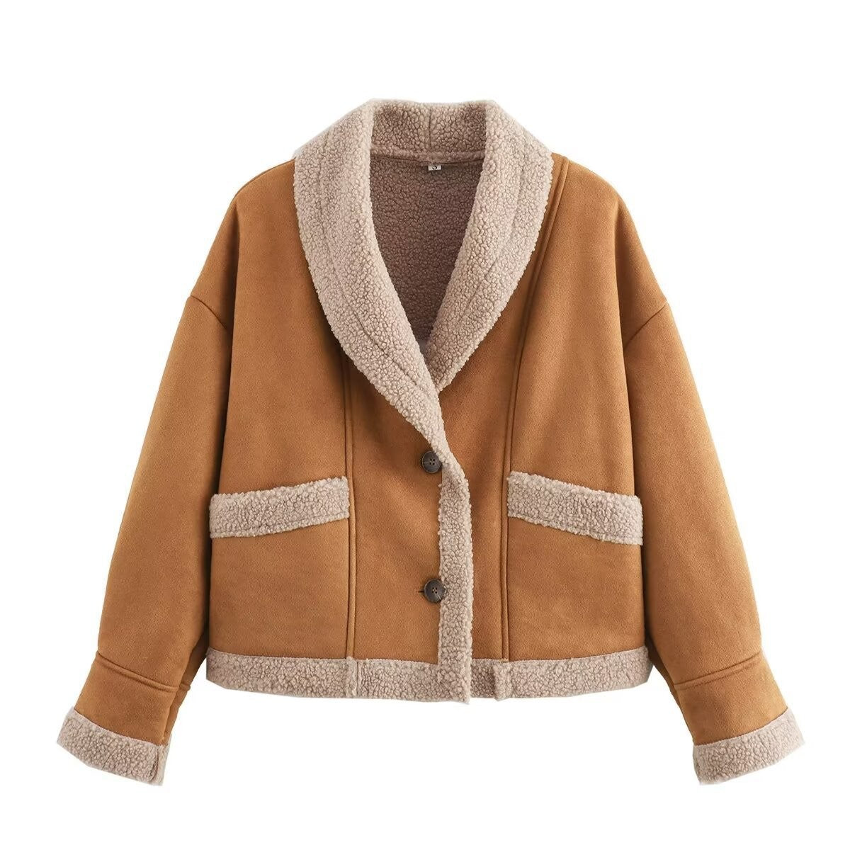Women's Colors Fur Integrated Lamb Wool Thick Coats
