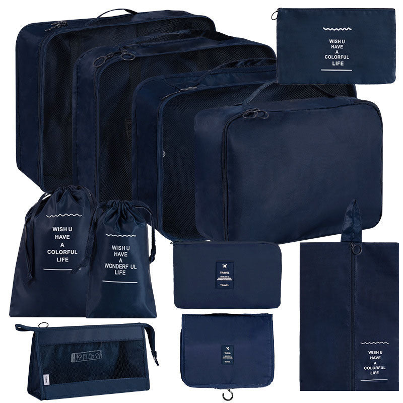 Korean Buggy Set Large Capacity Clothing Shoes Cosmetics Travel Bags