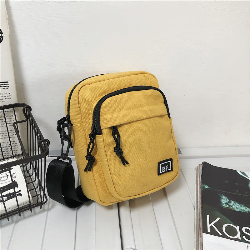 Men's Trendy Simple Versatile Canvas Boys Fashion Men's Messenger Bags