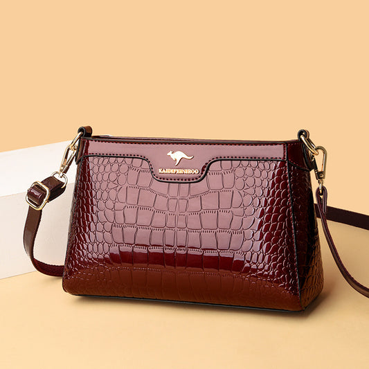 Women's Classy Patent Leather Lady Mom Shoulder Bags