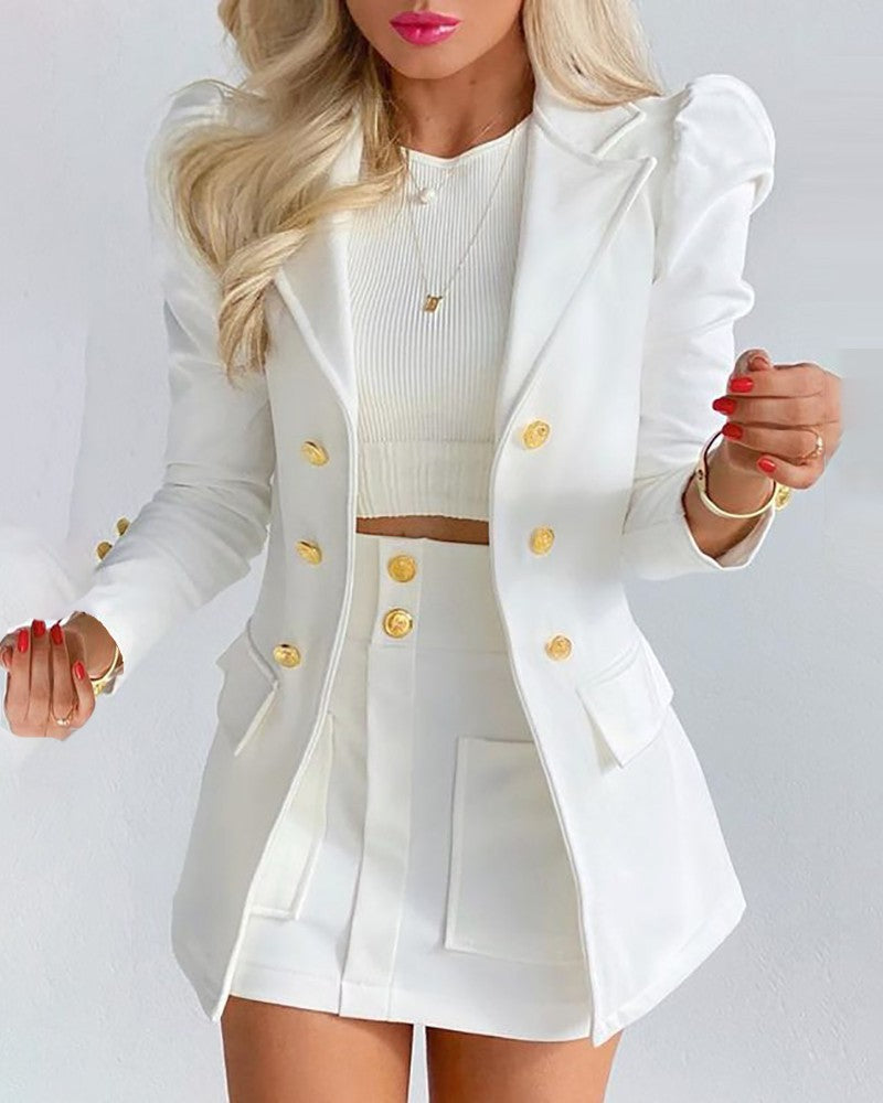 Women's Cool Elegant Slim Two-piece Set Suits