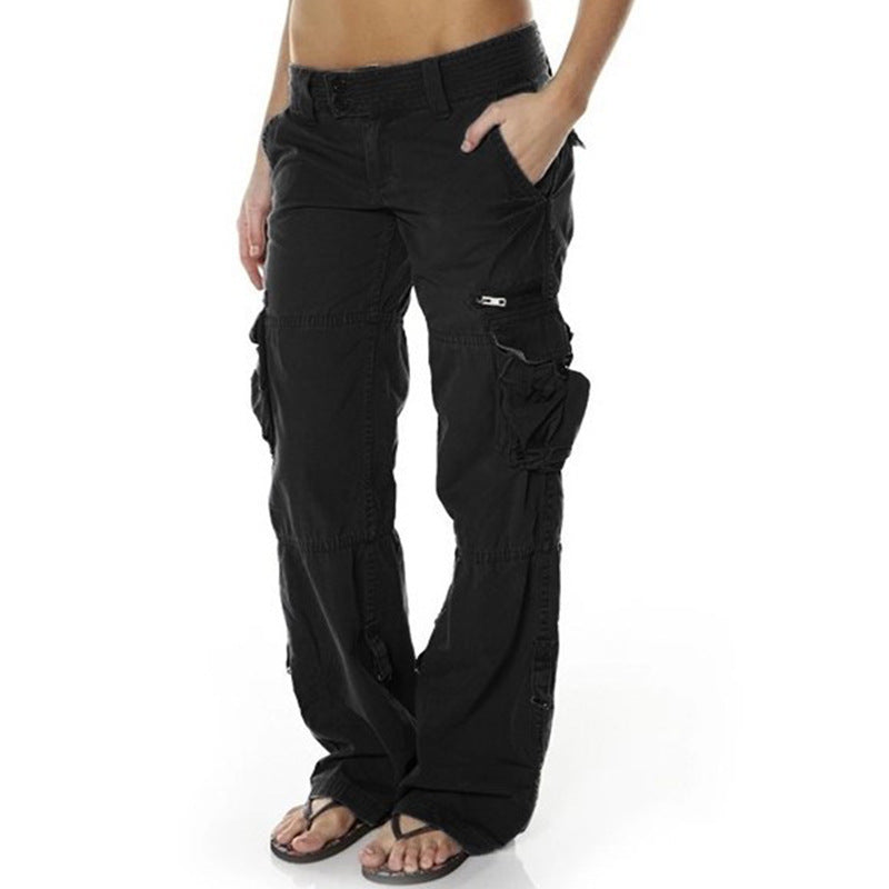 Women's French Wide Leg Casual Loose Straight Pants