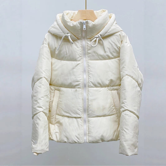 Women's Autumn Hoodie With Drawstrings High Neck Shorts