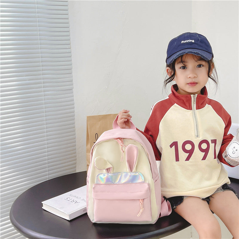 Nylon Trendy Polyester Ultra Light Cartoon Kindergarten School Bags