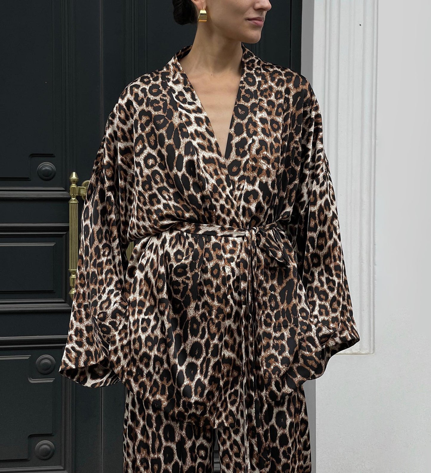 Women's Long Sleeve Wide Leg Two-piece Loose Fashion Casual Suit