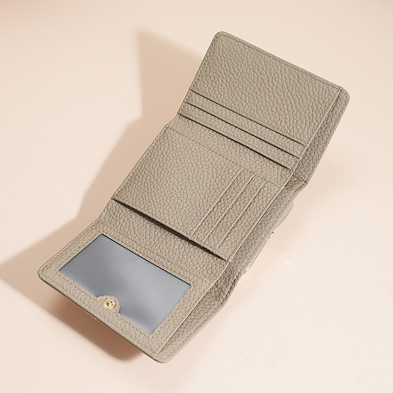 Multifunctional Style Female Genuine Leather Credit Ladies Wallets