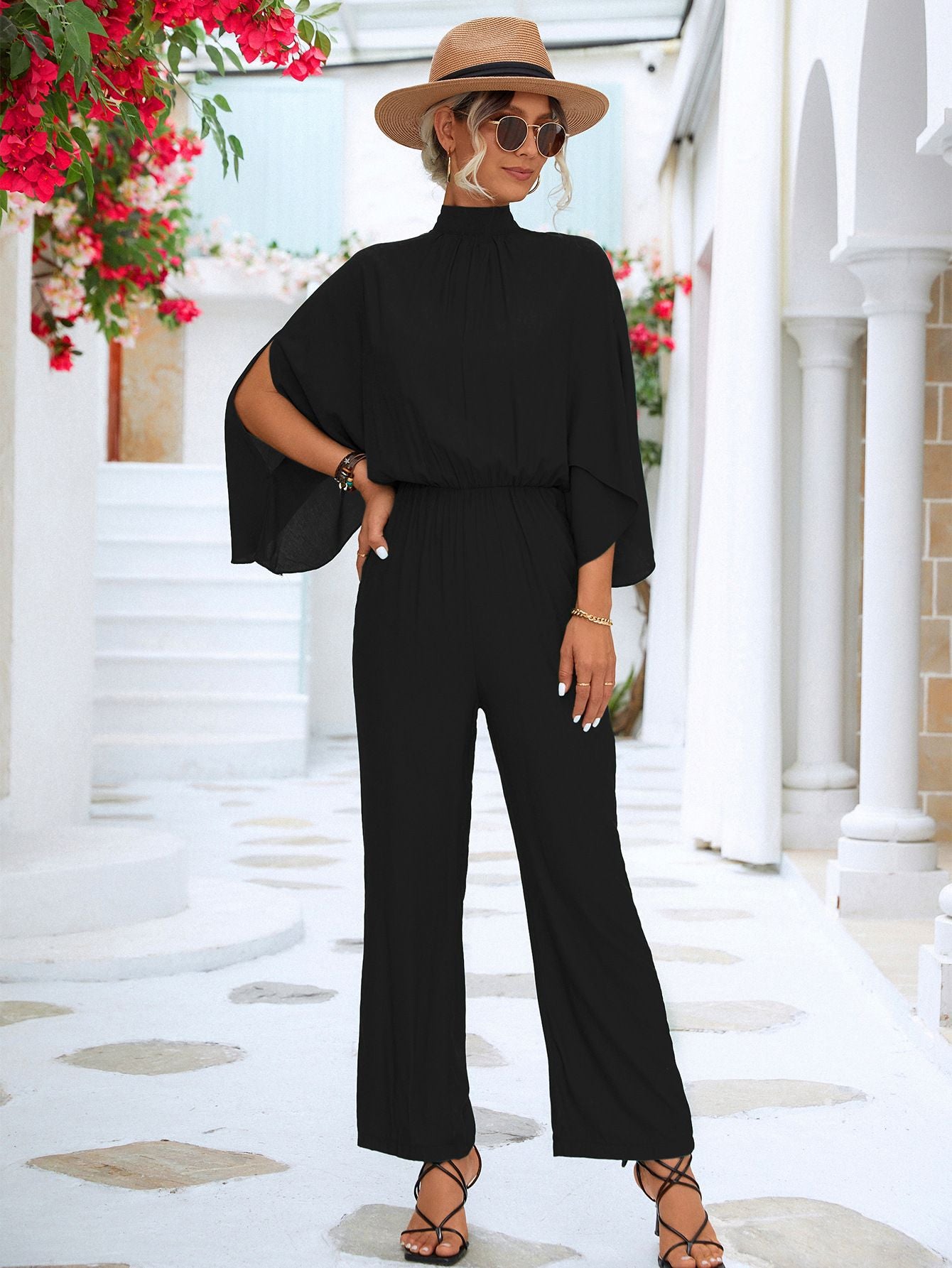 Graceful Classy Popular Women's Stand Collar Women's Jumpsuit/clothing