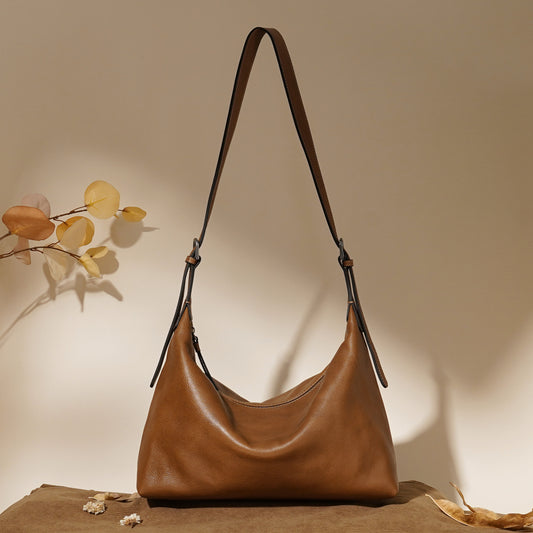 Women's Leather Autumn High Sense Female Niche Armpit Bags