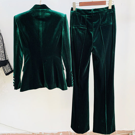 Winter Professional Fashion Slim Fit Trousers Suits