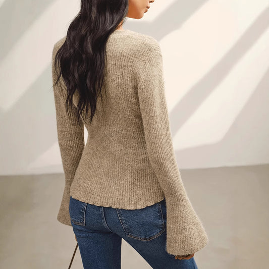 Knitted Slim Fit Elegant Casual Temperament Wild Cardigans