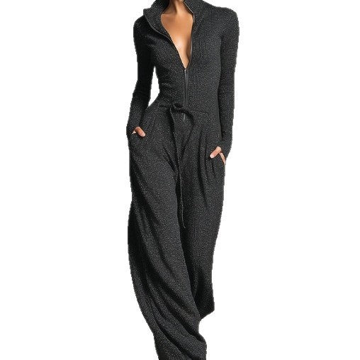 Women's Charming Sexy Fashion Zipper Sports Jumpsuits