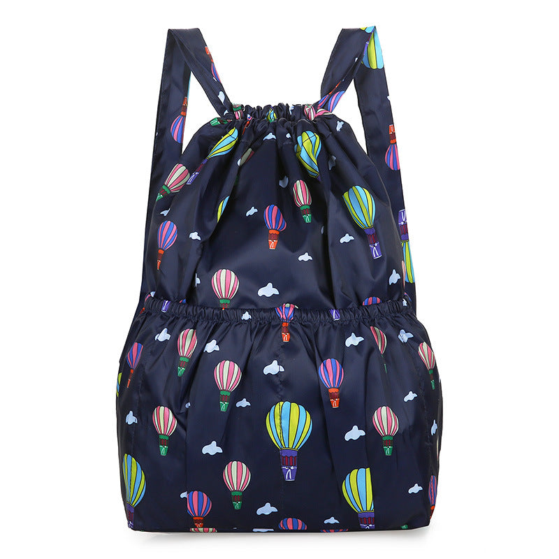 Beautiful Folding Drawstring Pocket Large Capacity Backpacks